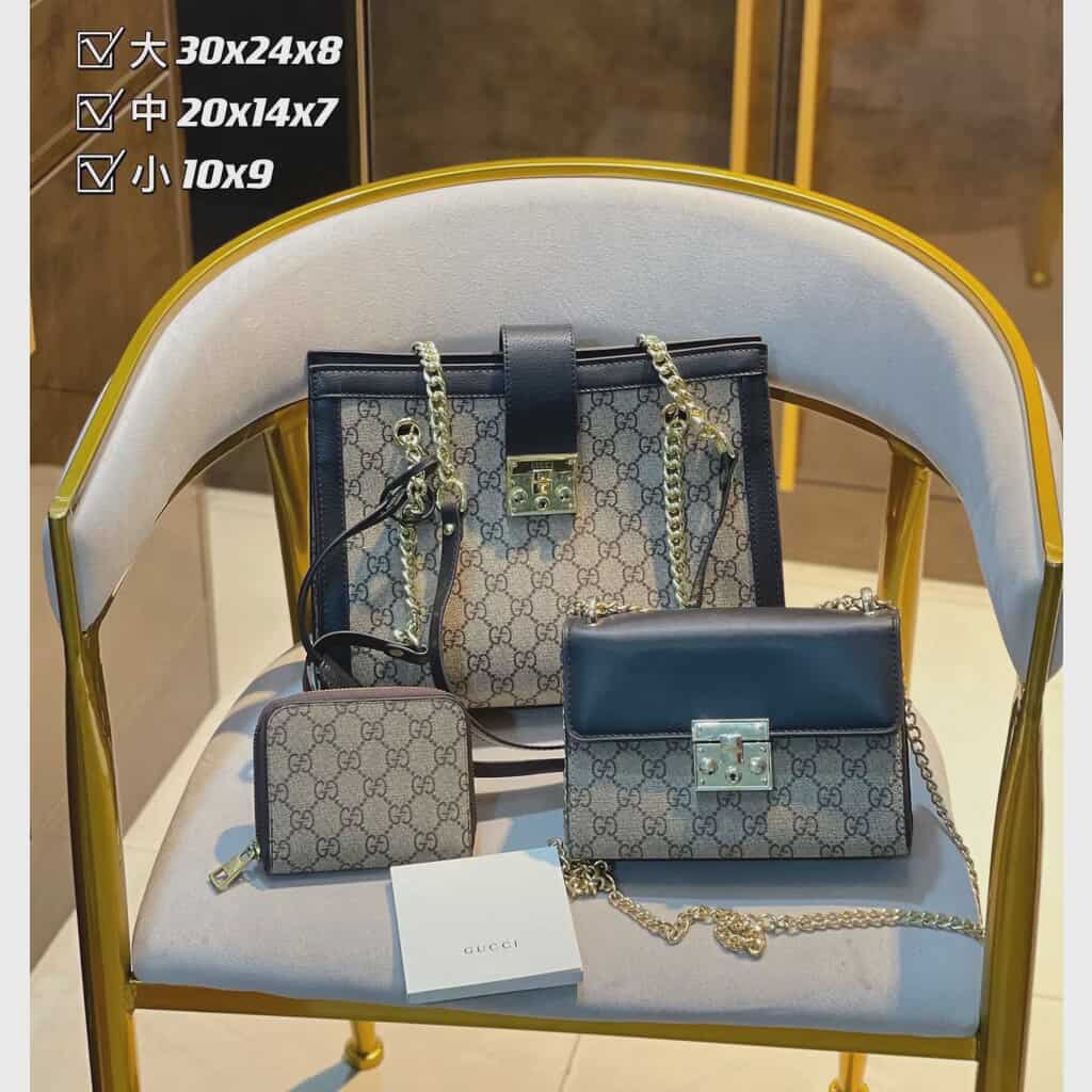 Gucci GG Supreme Handbag Set