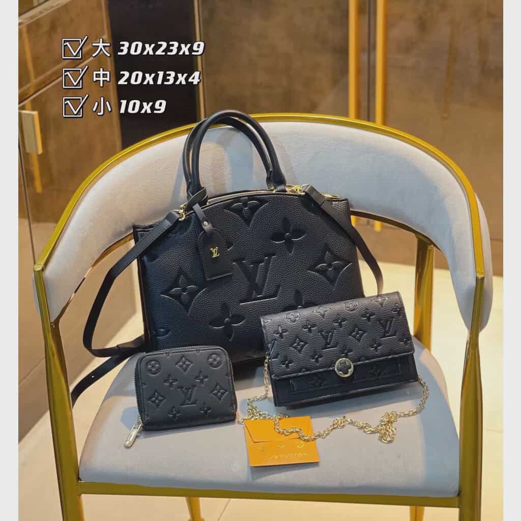 Louis Vuitton Monogram Leather Handbag Set