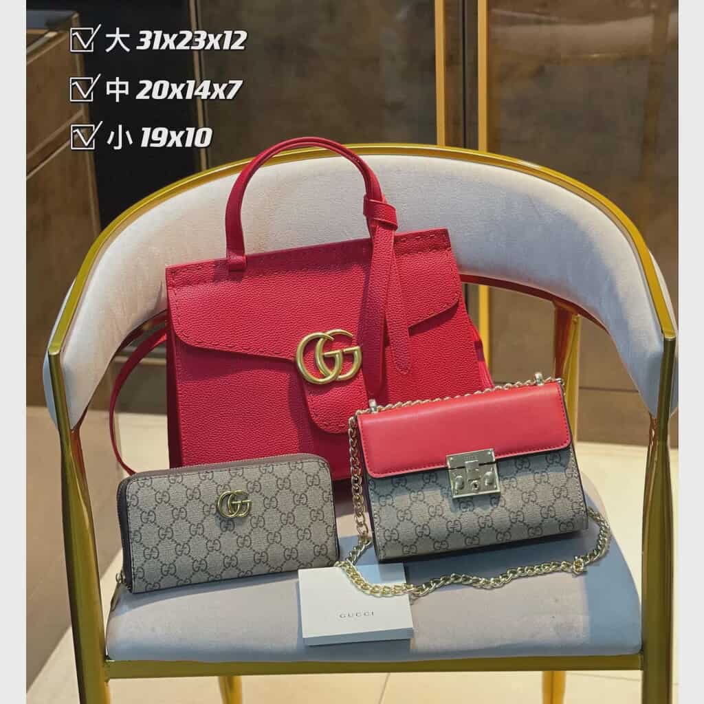 Gucci Handbag and Wallet Set
