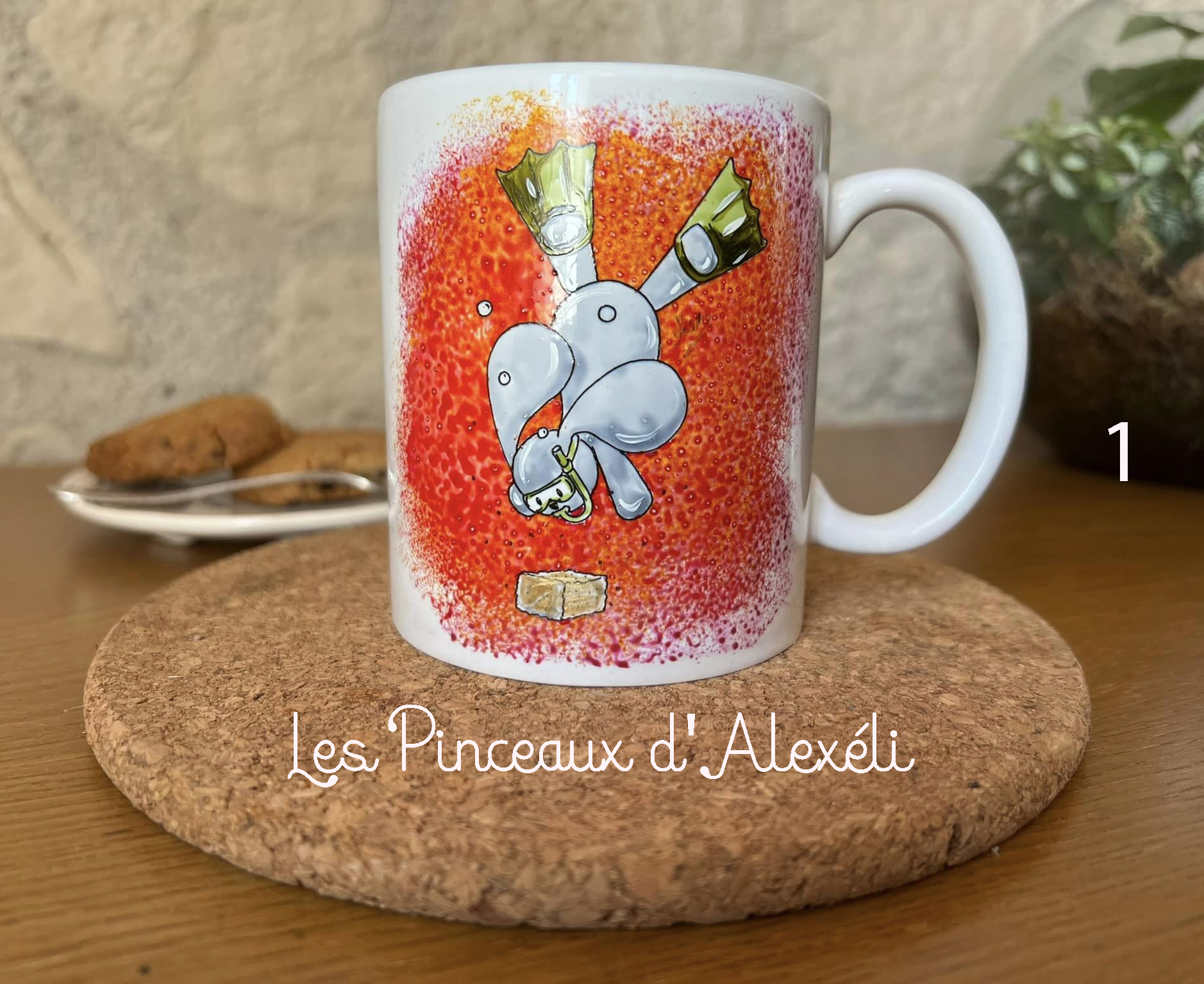 Mug plongeur sucre