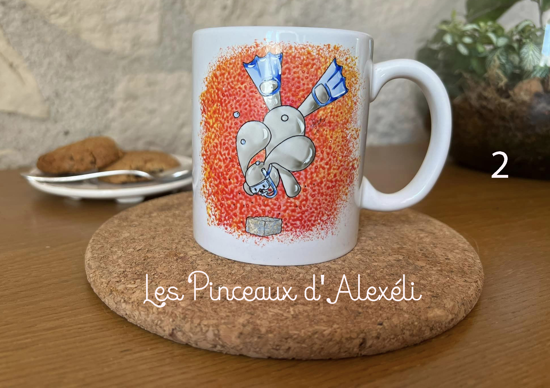 Mug plongeur sucre