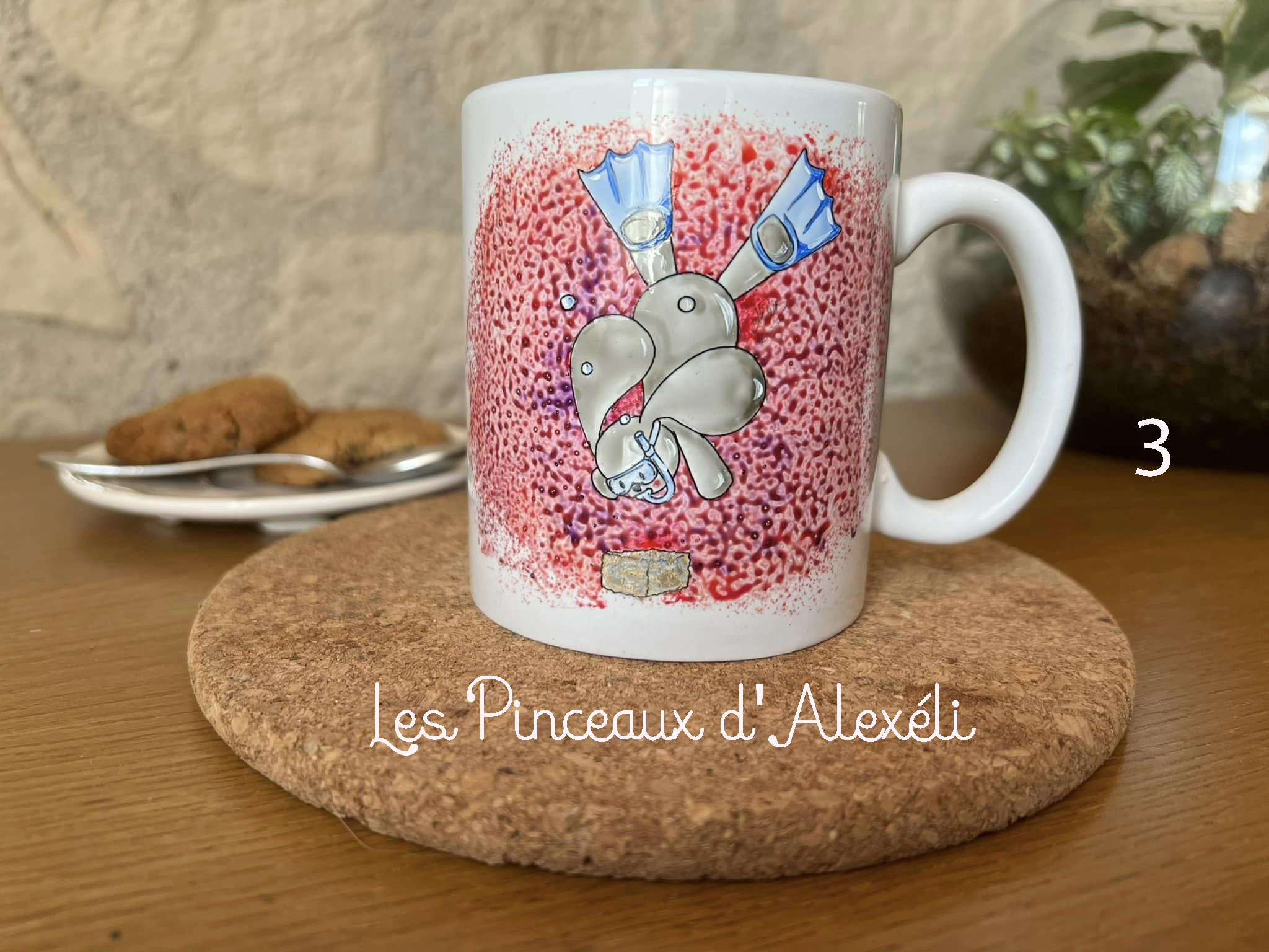 Mug plongeur sucre