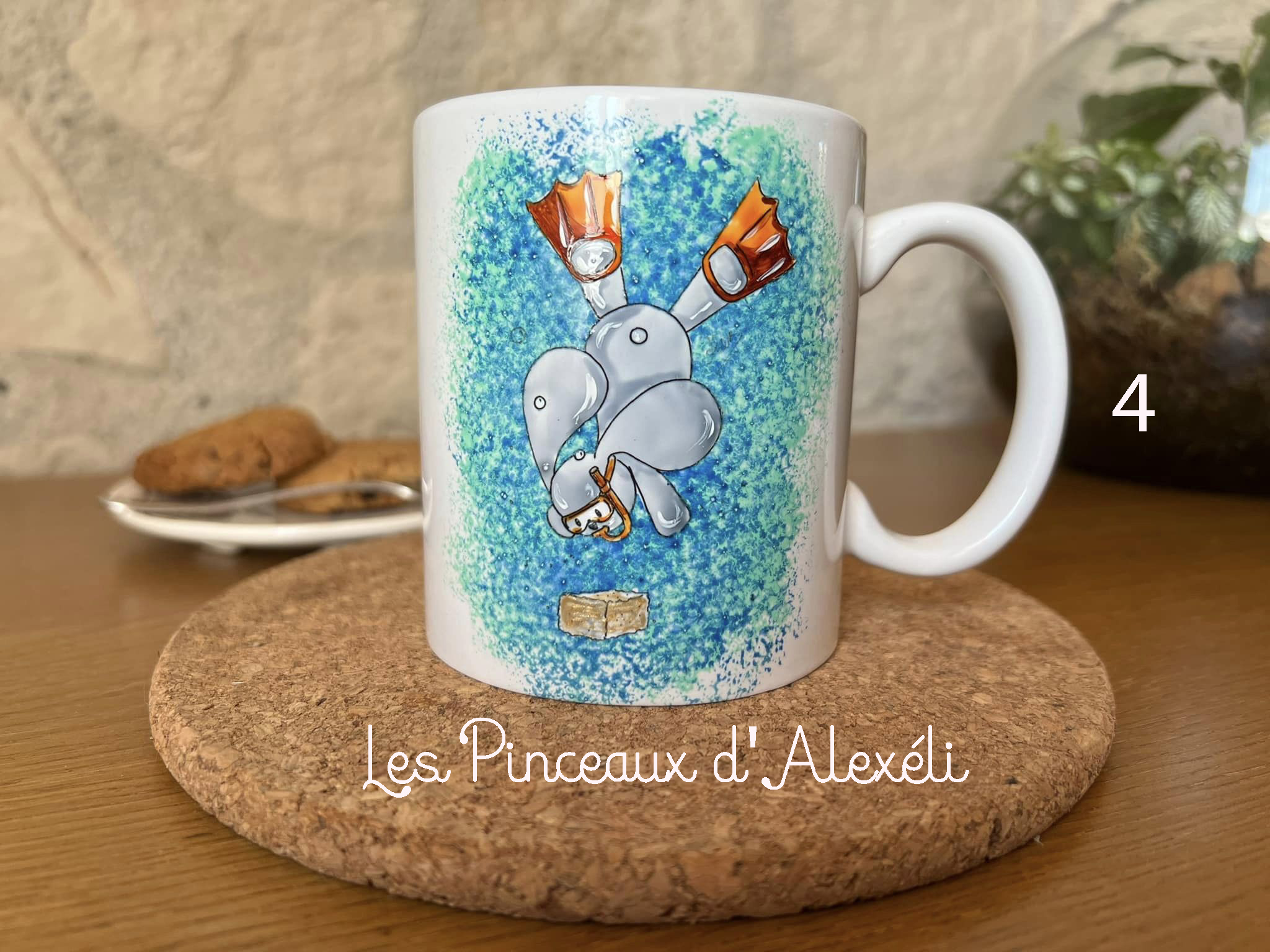 Mug plongeur sucre
