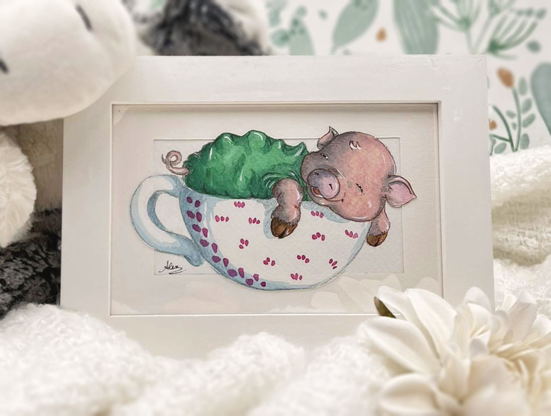 Plukaposer animaux dans une Tasse