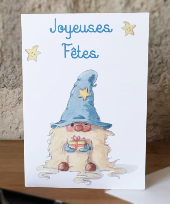 Vœux hiver à texte