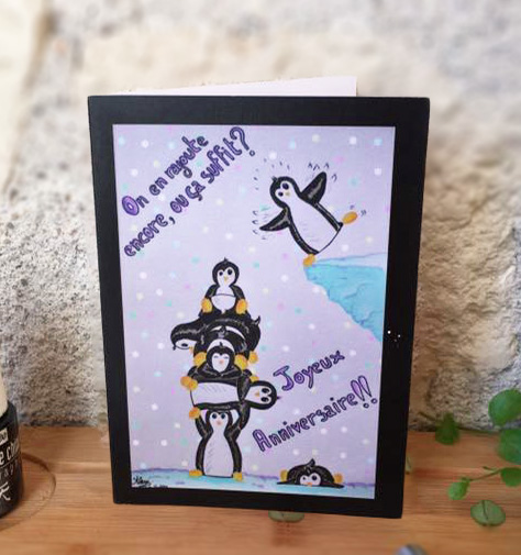 Anniversaire ou fête, pliée