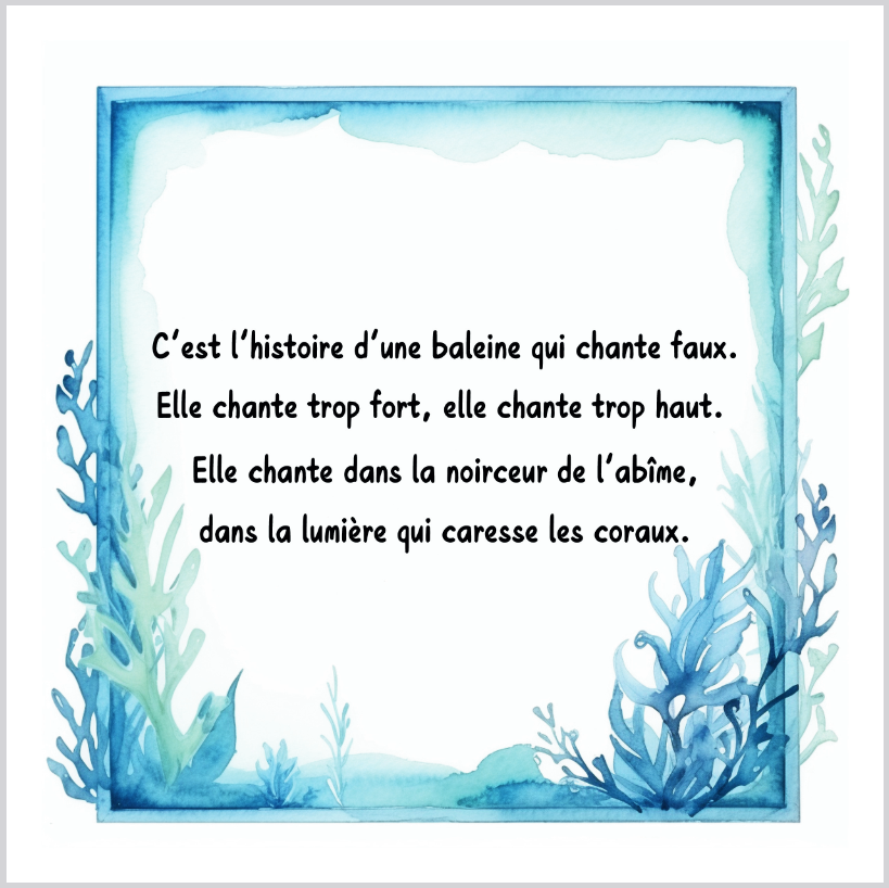 La baleine qui chantait faux
