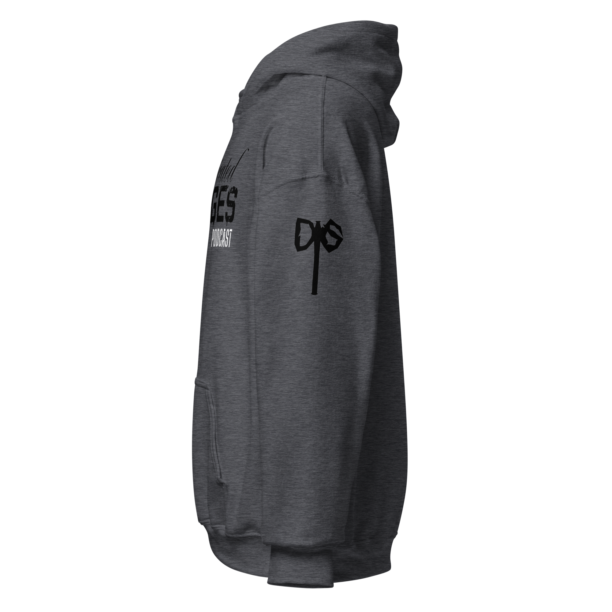 Domesticated Savages Podcast Hoodie Black Writing