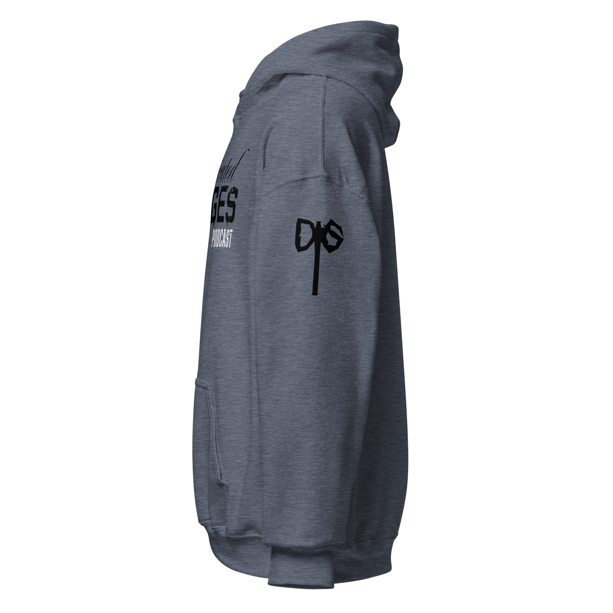 Domesticated Savages Podcast Hoodie Black Writing