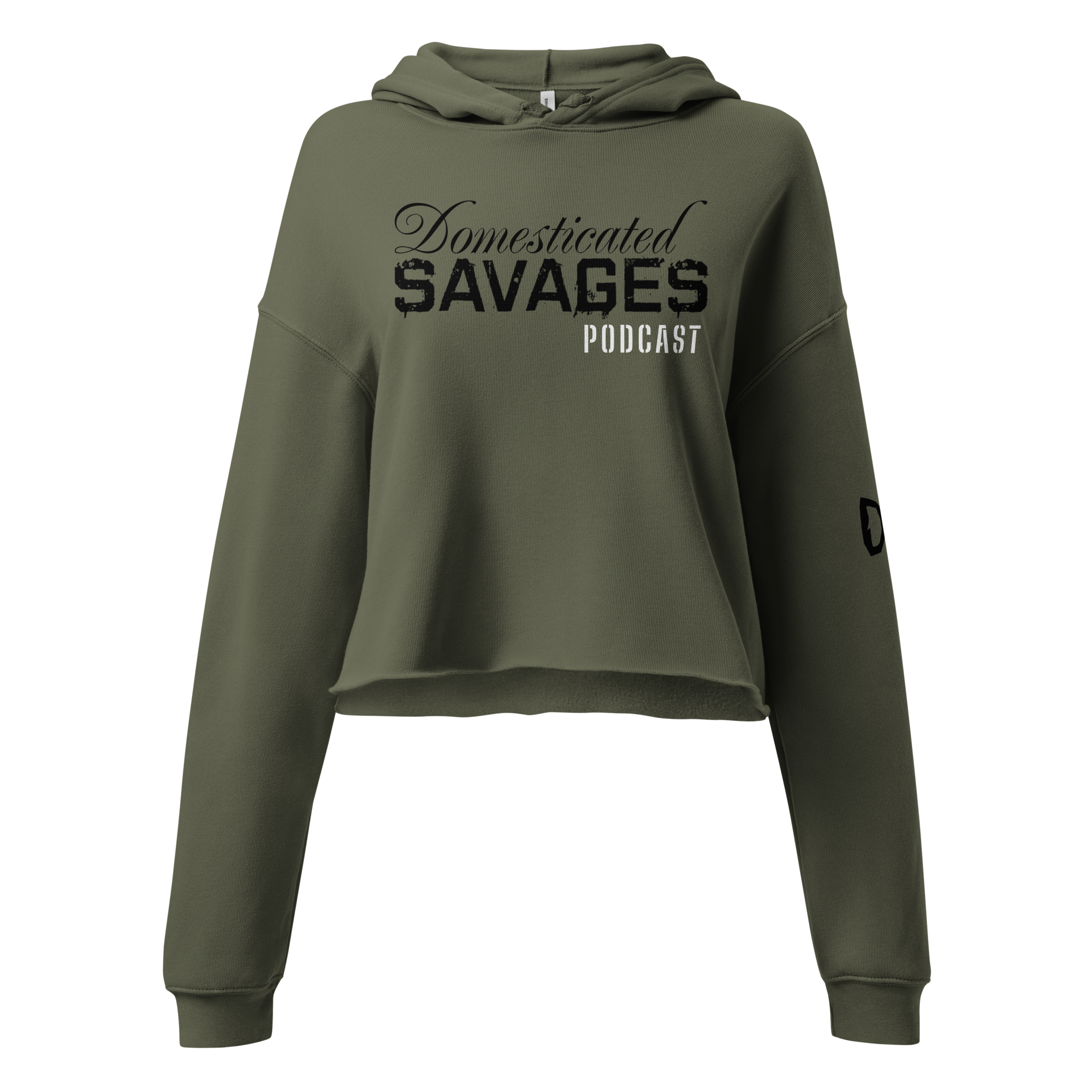 Domesticated Savages Podcast Cropped Hoodie