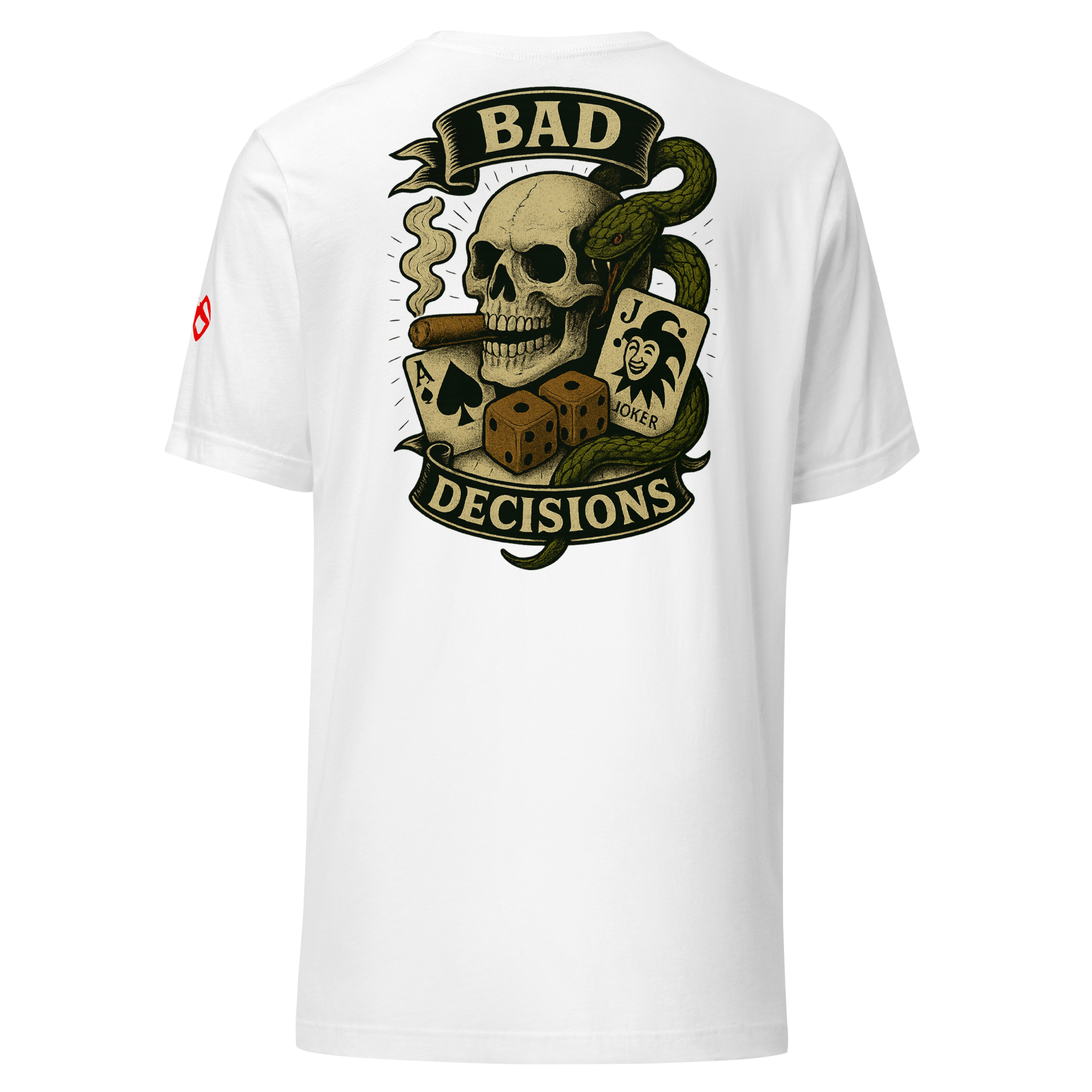 Bad Decisions T-Shirt  - white