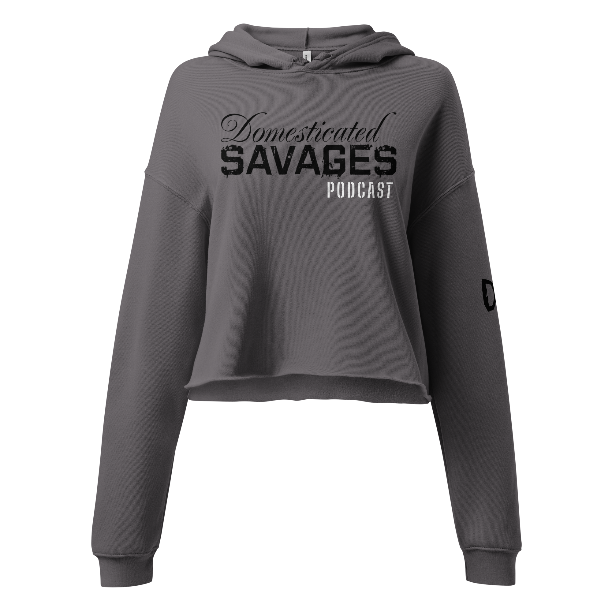 Domesticated Savages Podcast Cropped Hoodie