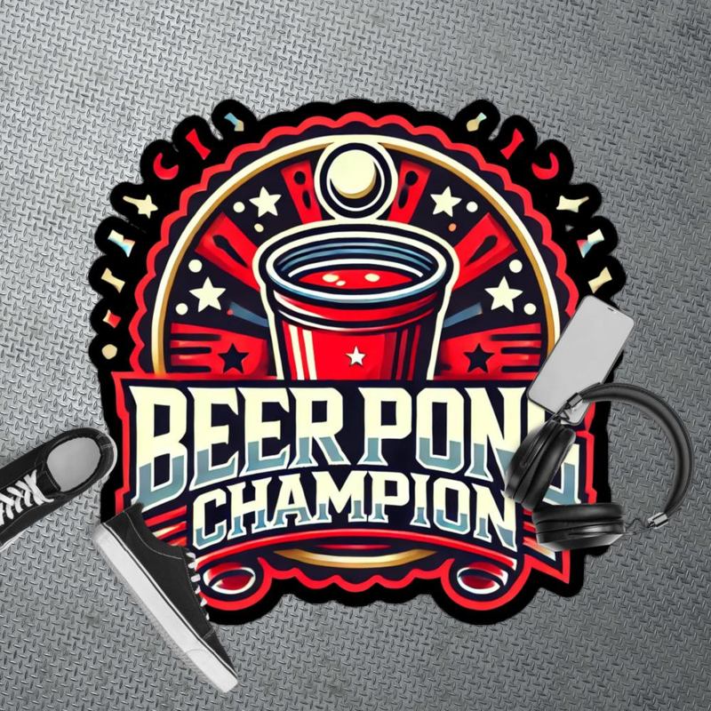 Beer Pong Champ Sticker