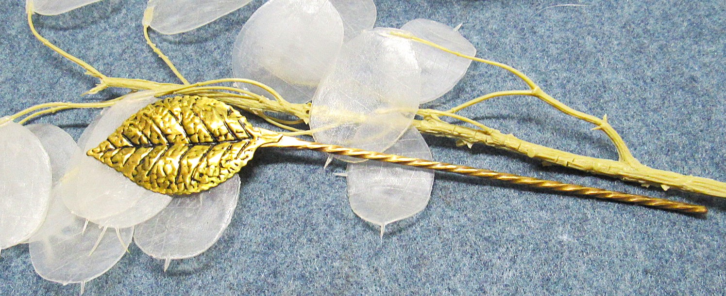 Brass Leaf Hair Stick