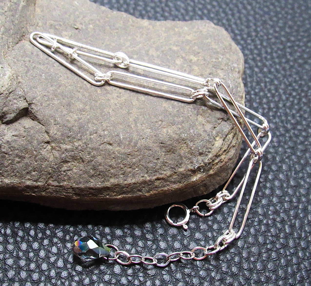 Sterling Silver Paperclip Bracelet