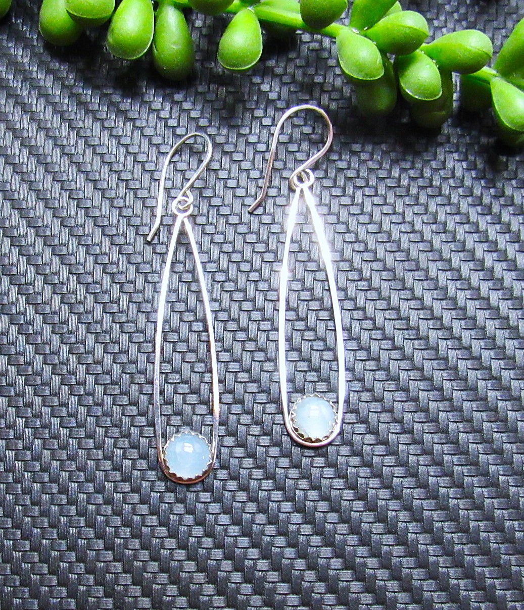 Aquamarine Teardrop Earrings