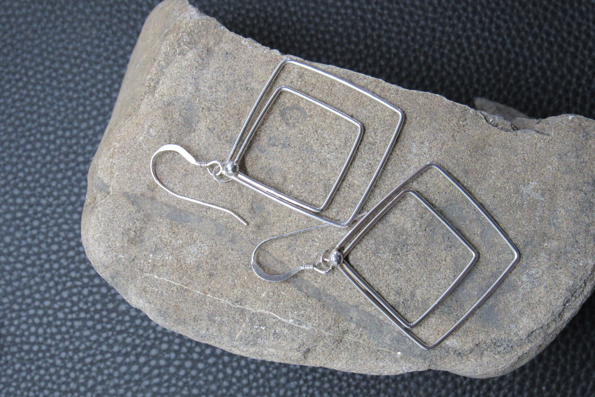 Sterling Silver Geometric Earrings