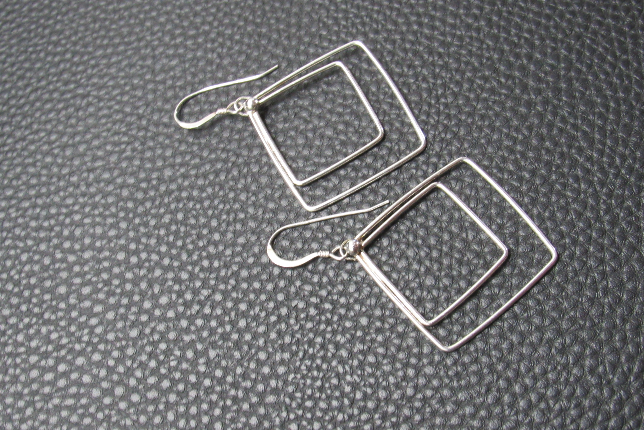 Sterling Silver Geometric Earrings