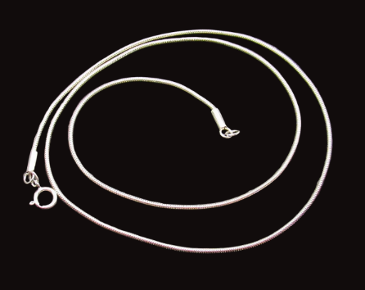  Sterling Silver Snake Chain Necklace- 18 inches