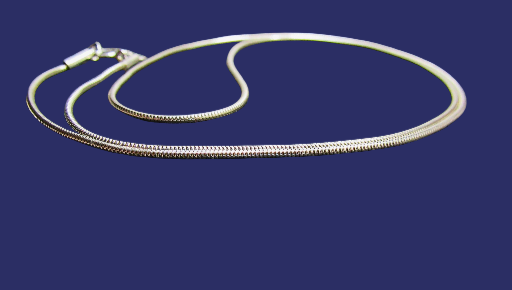  Sterling Silver Snake Chain Necklace- 18 inches