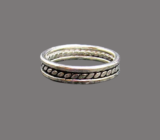  Sterling Silver Infinity Band Ring Size 8.5