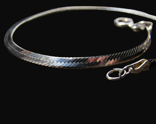  Sterling Silver Herringbone Bracelet - 7 inches