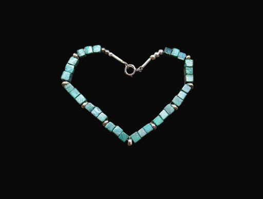 Nephrite Jade and Sterling Silver Bracelet