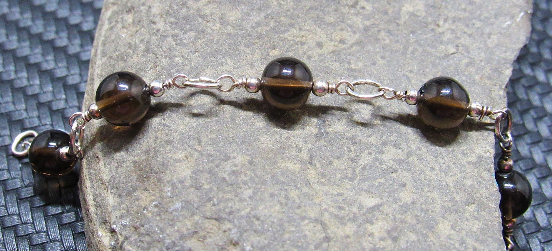 Smokey Quartz Stations Bracelet