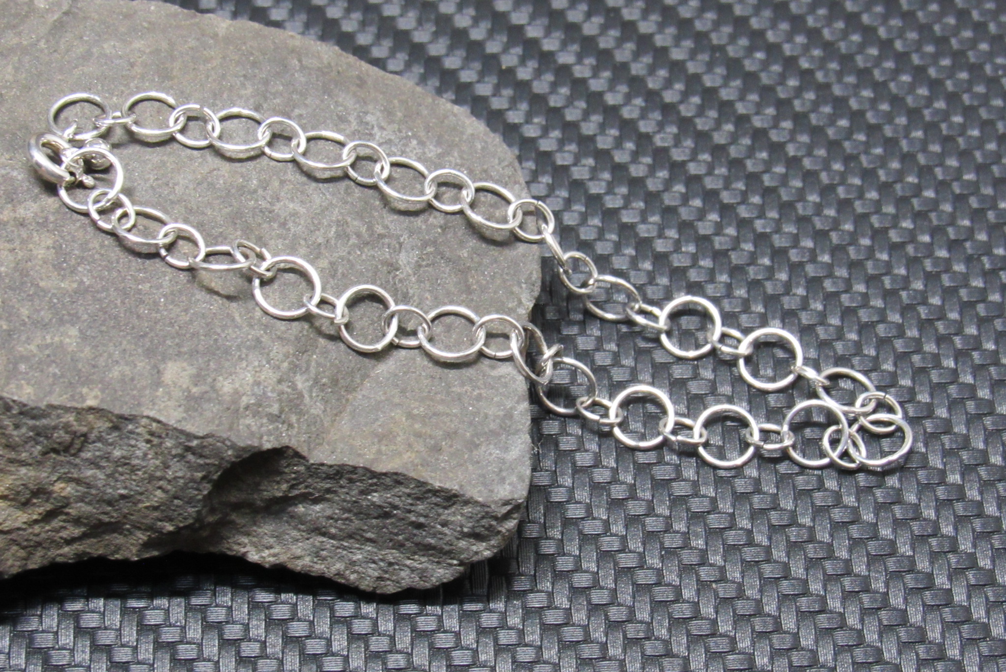  Artisan Crafted Sterling Silver Chain Bracelet