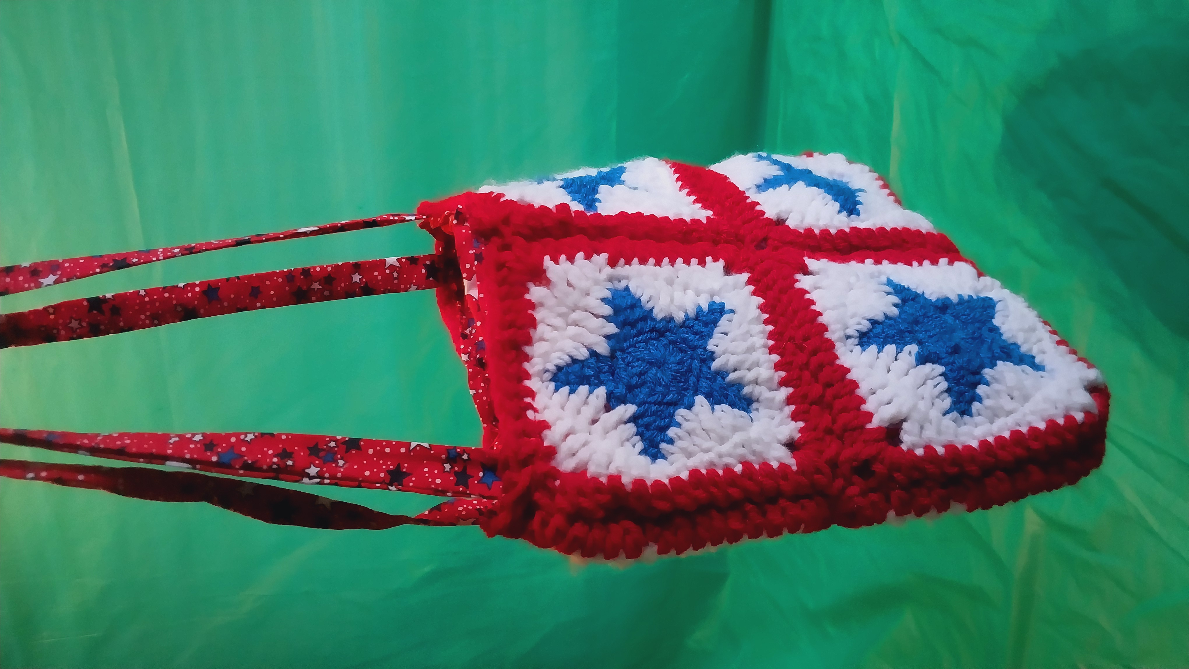 Star Granny-Square Bag ( lined )
