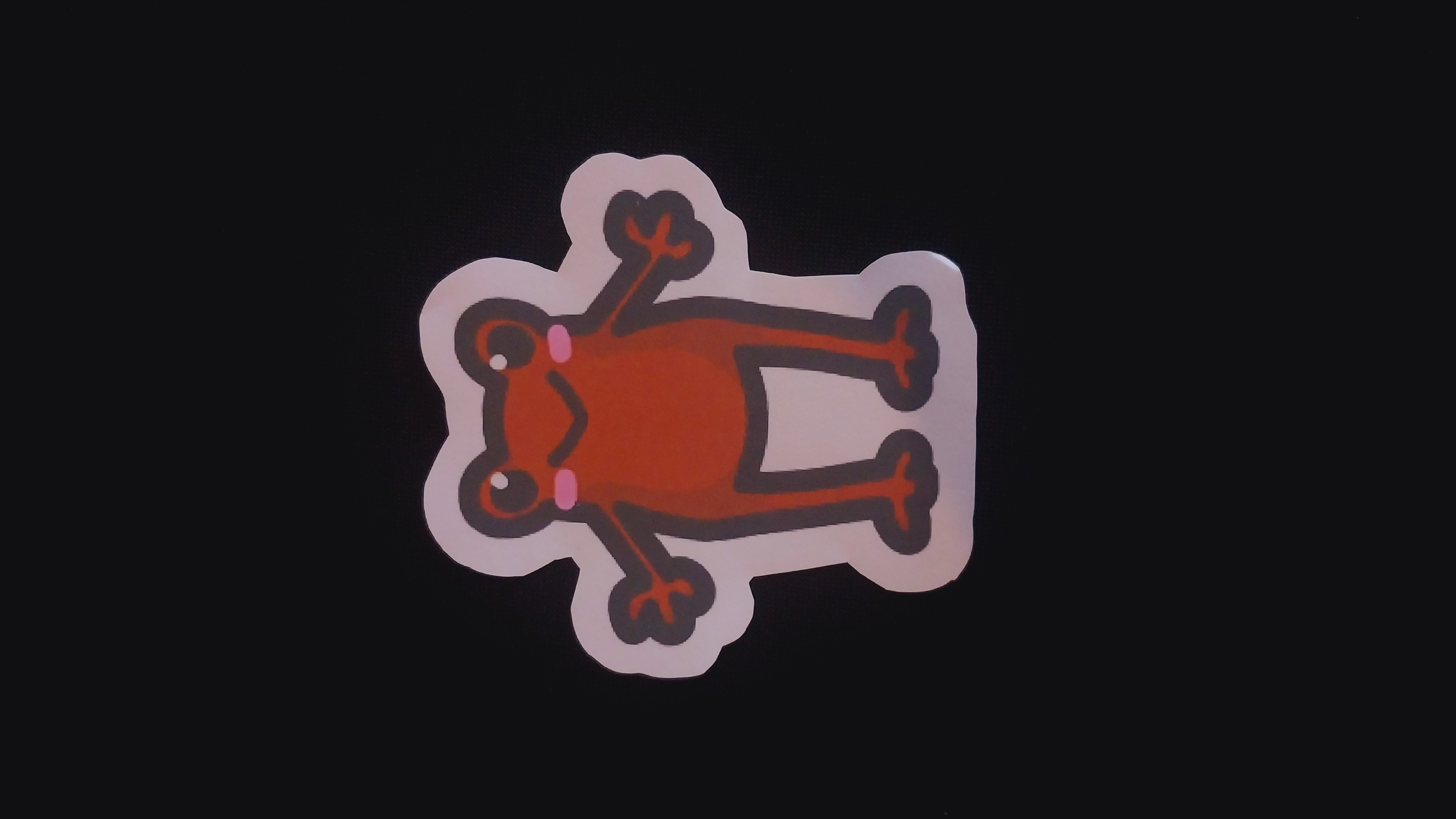 Brown Frog Sticker