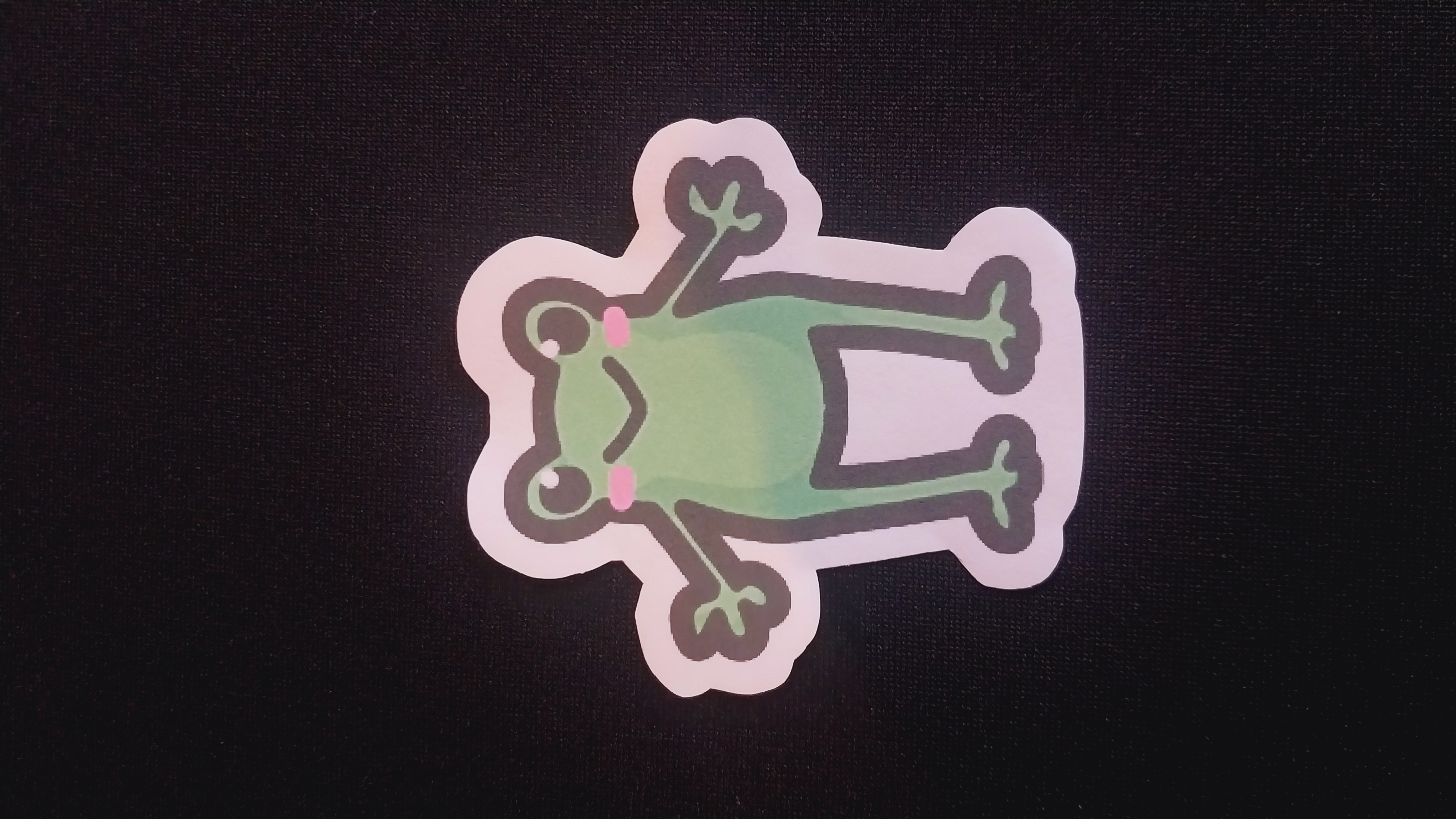 Green Frog Sticker