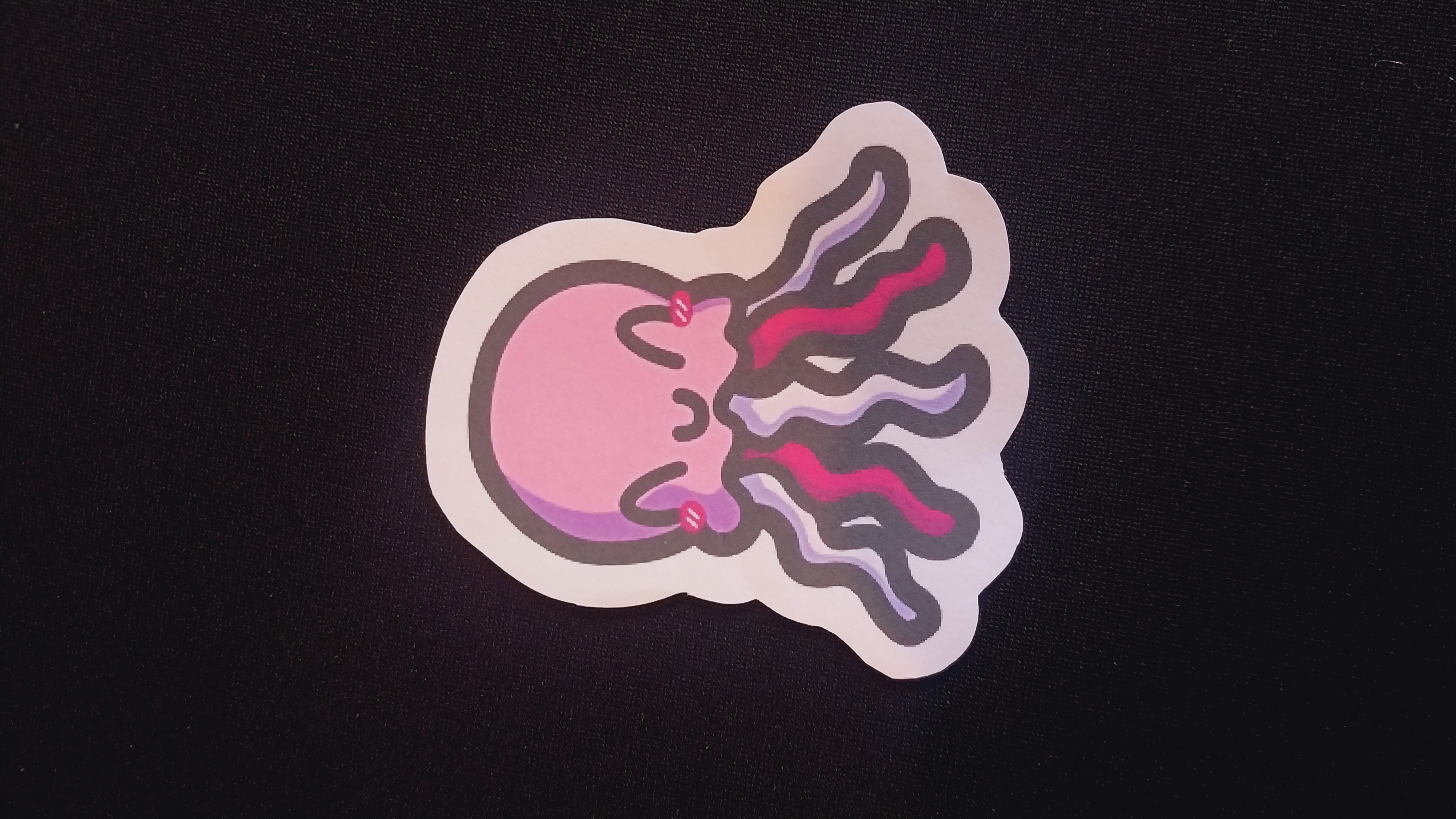 Pink Jelly Fish Sticker