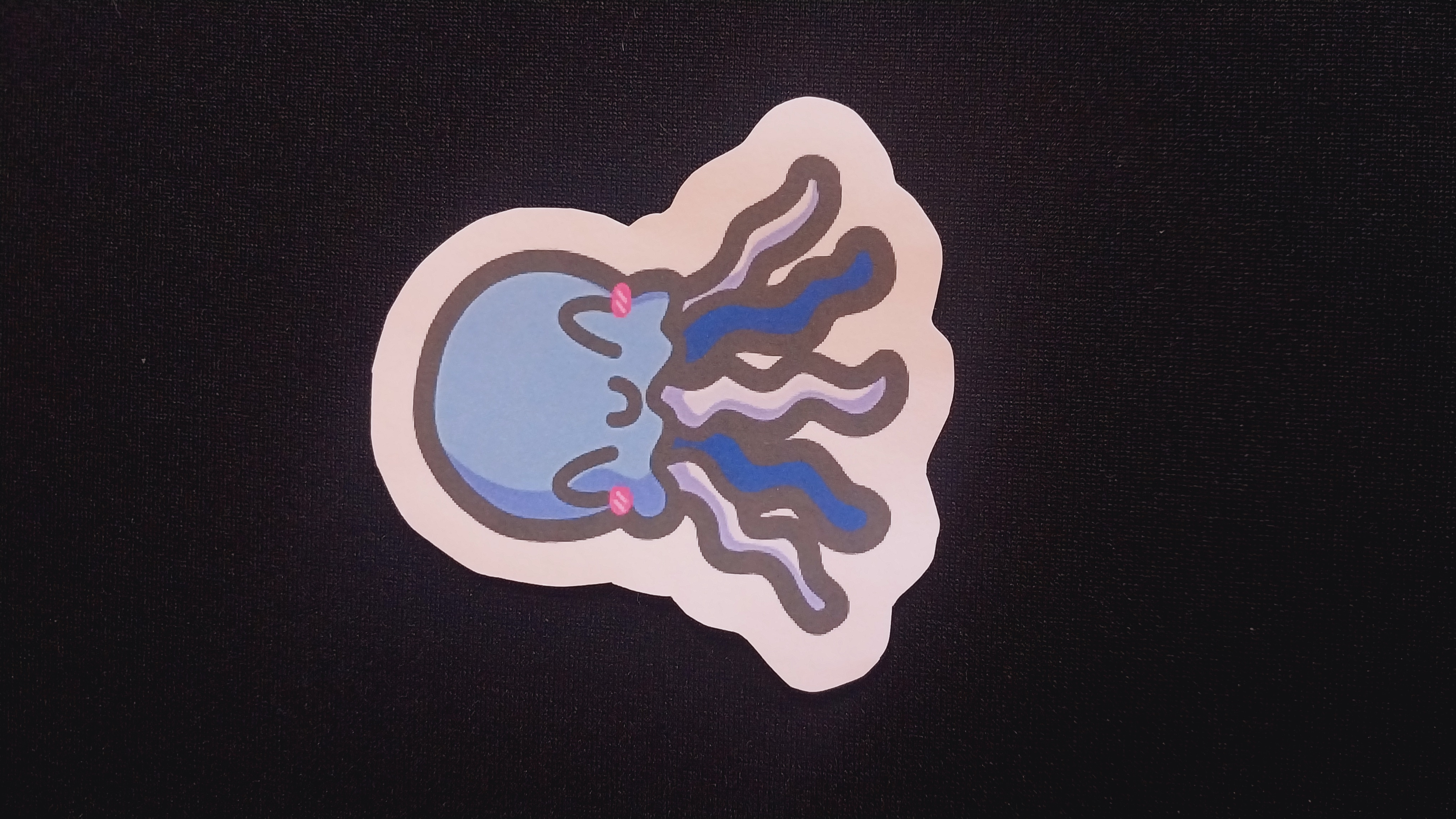 Blue Jelly Fish Sticker