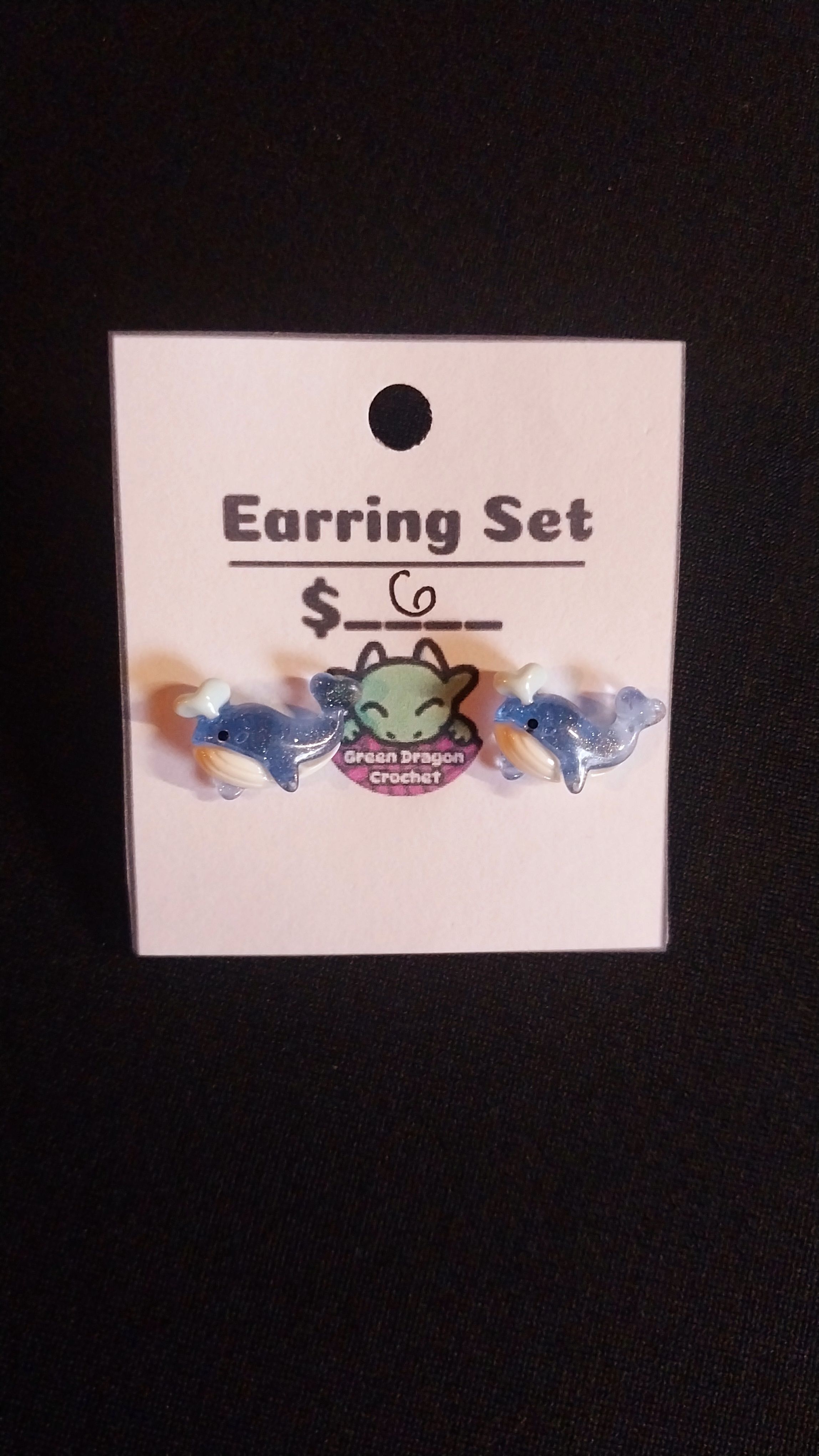 Whale Stud Earrings