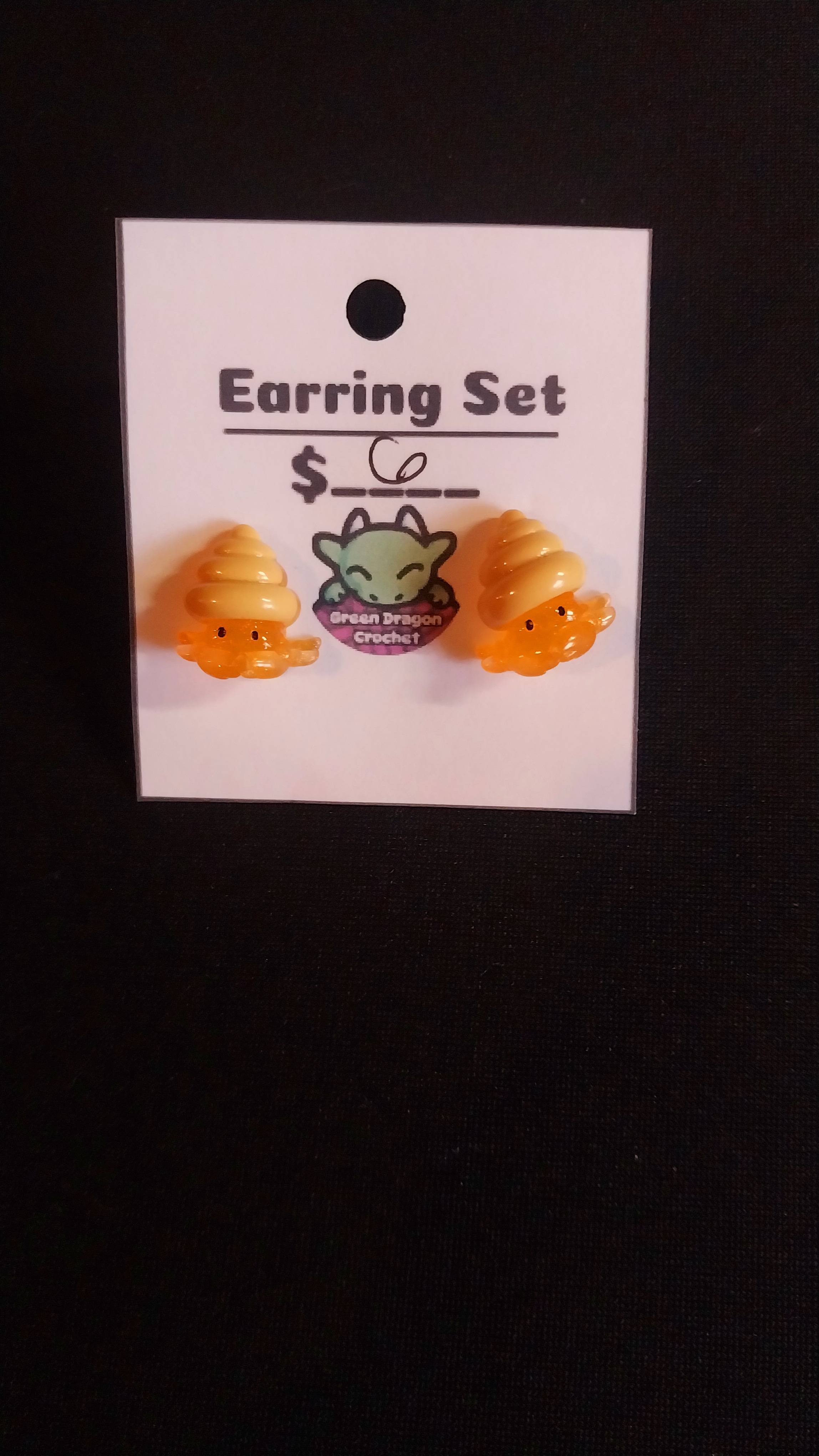 Hermit Crab Stud Earrings