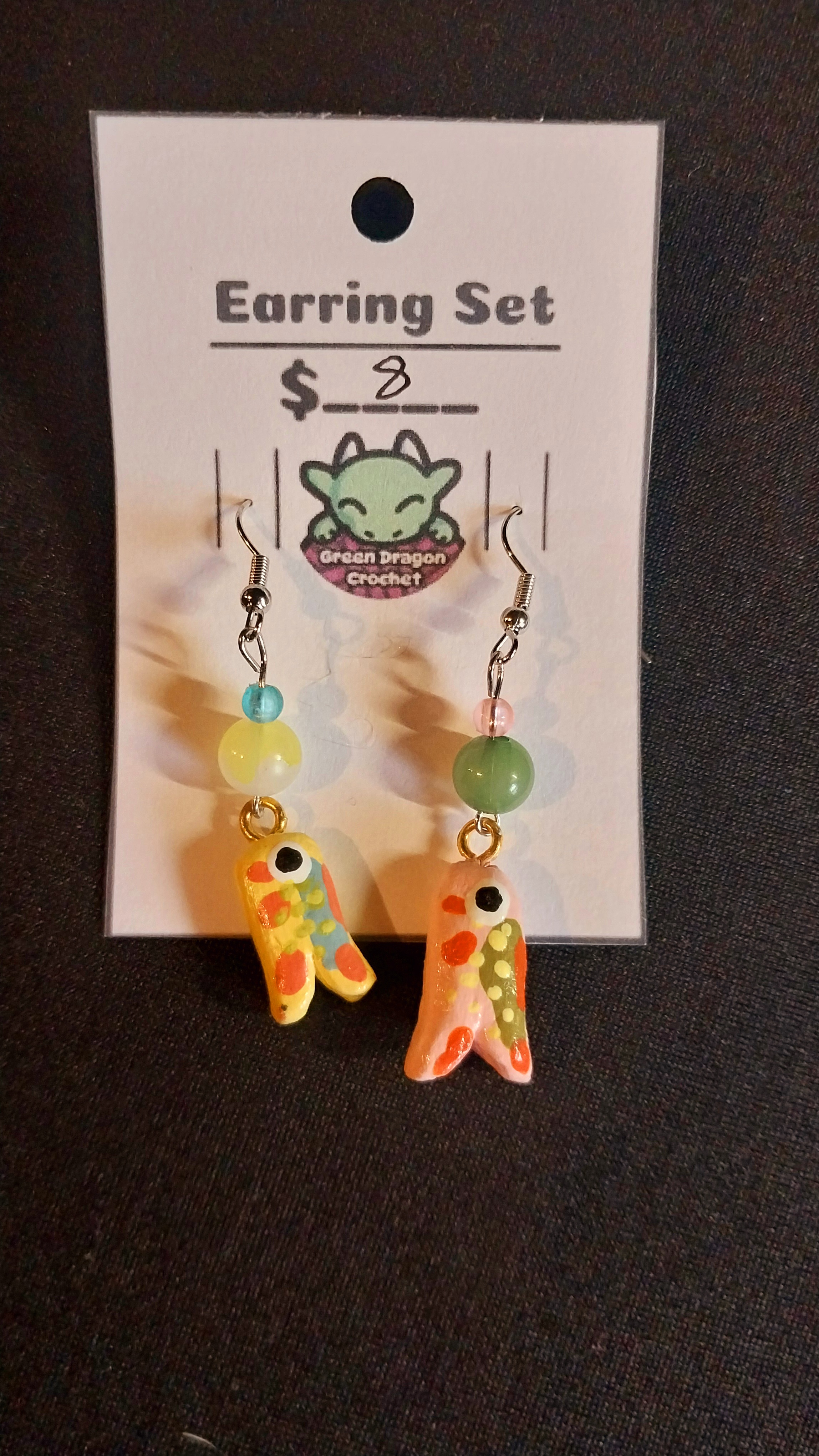 Fish Earrings (Warm Colours)