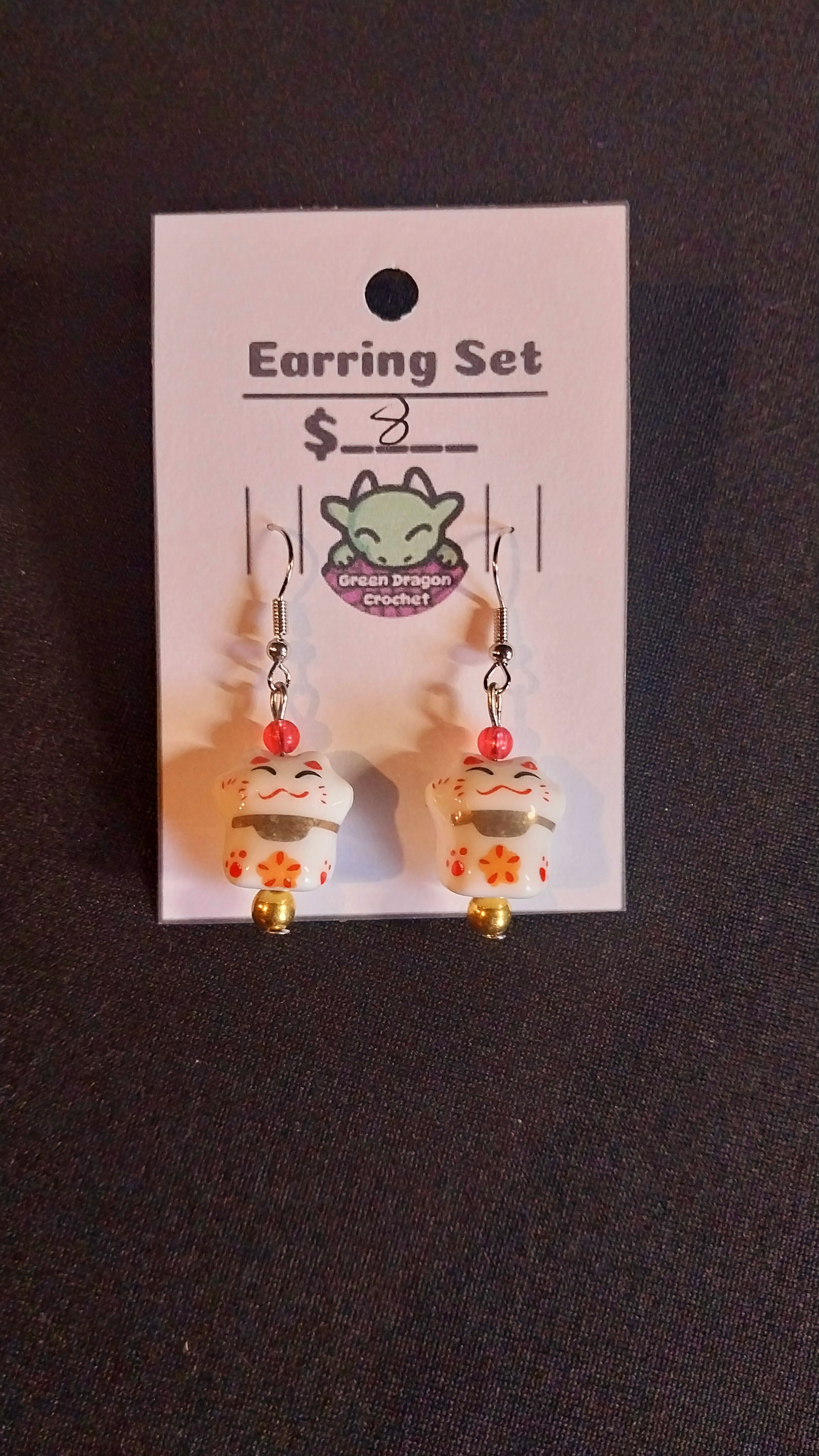 Lucky Cat Earrings