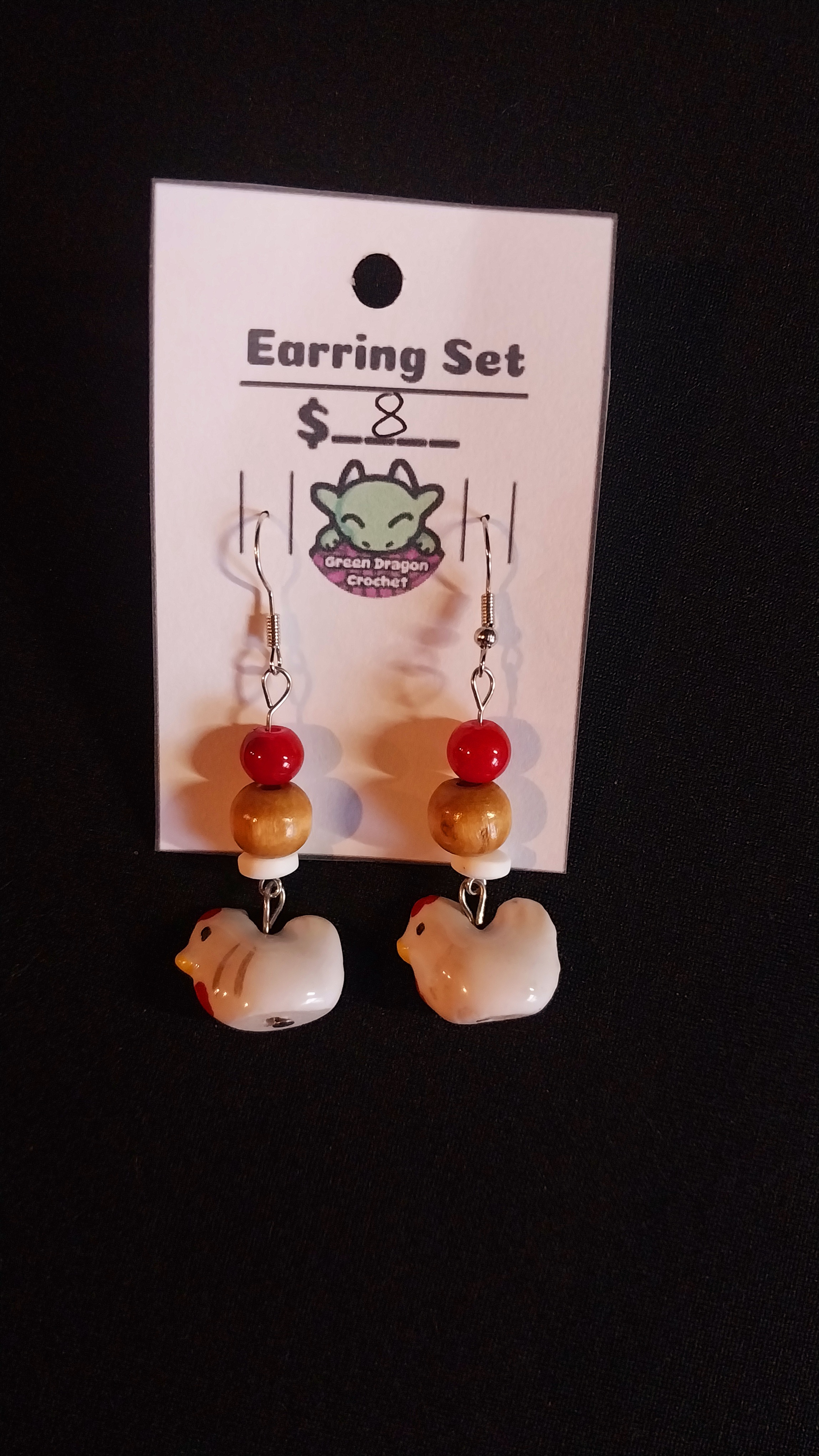Chicken Earrings