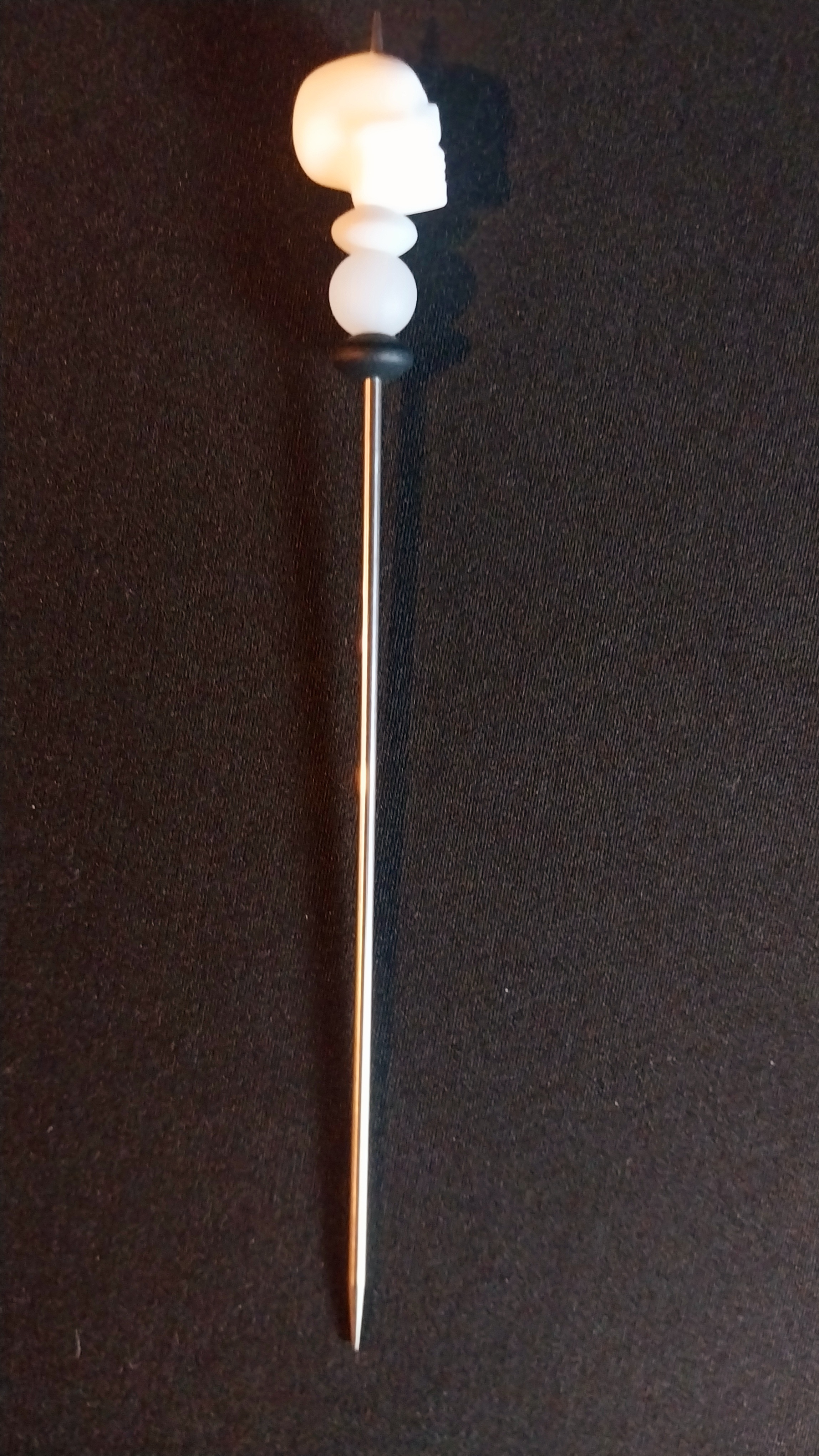 White Skull Sewing Stick (regular stick)