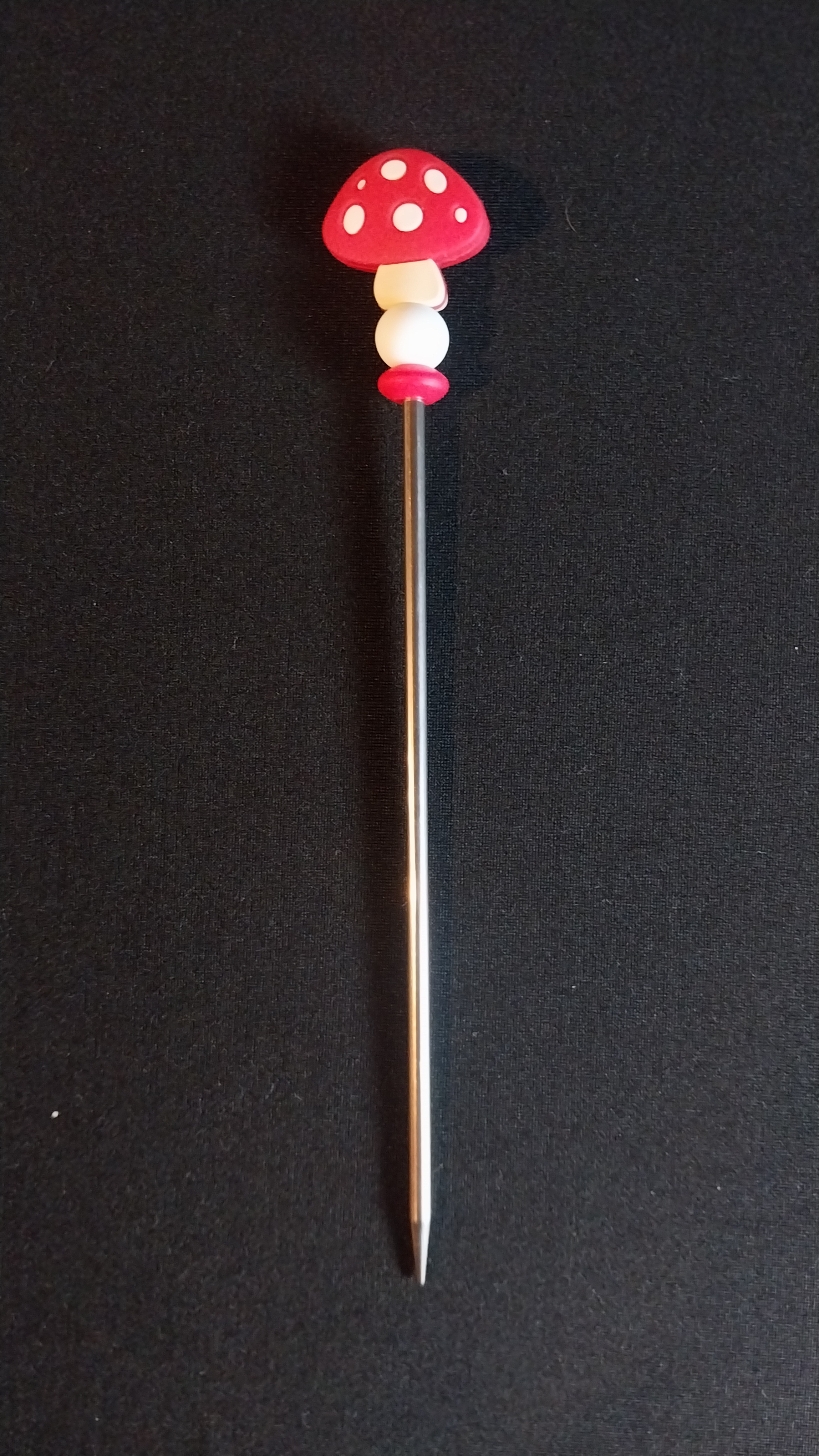 Red Mushroom Sewing Stick (regular stick)