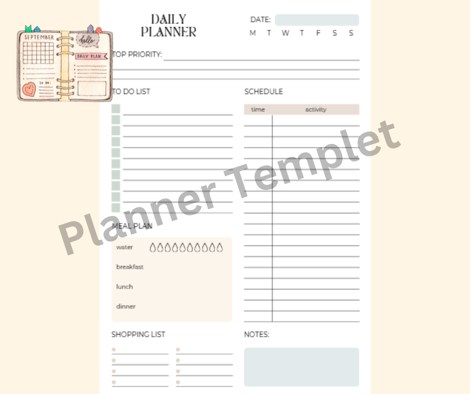 Daily Planner(printable)