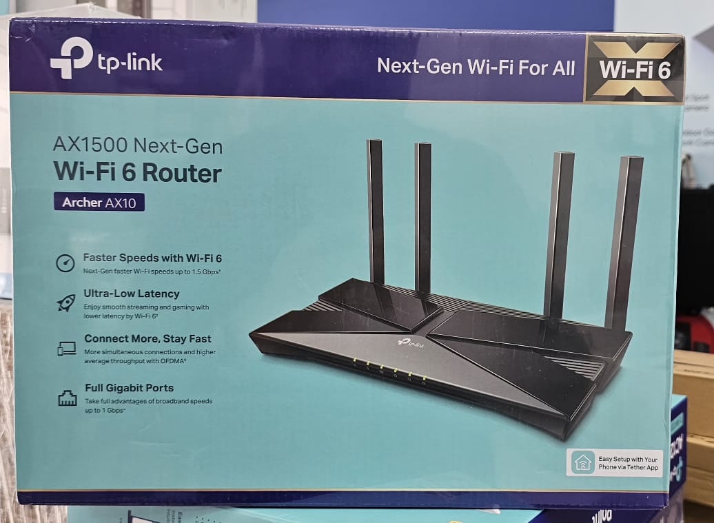 TP-Link Archer AX10 – AX1500 Next-Gen Wi-Fi 6 Router