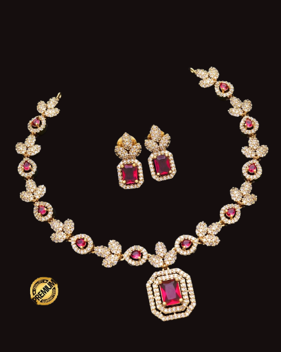 Matte Finish Necklace Set