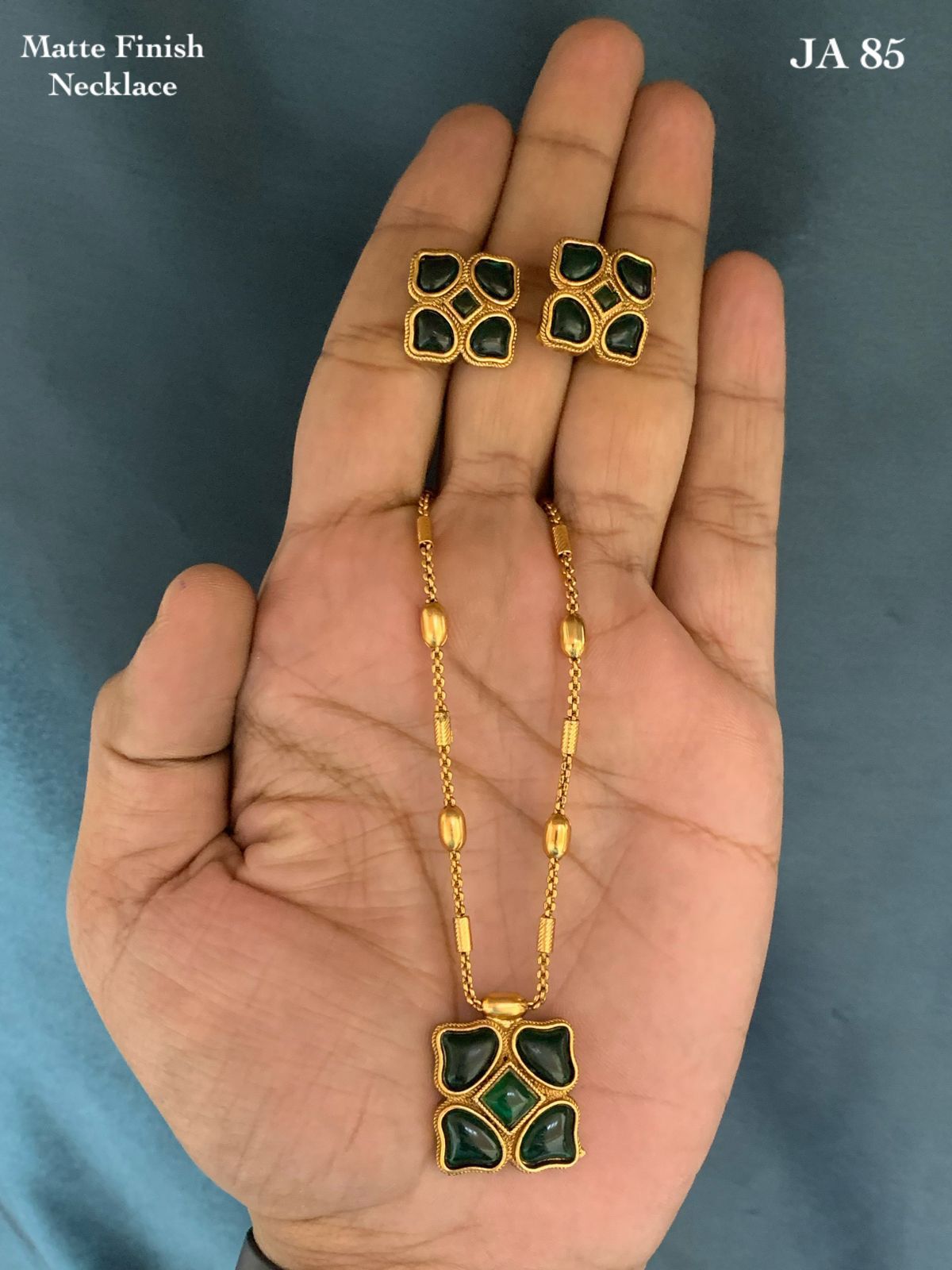 Matte Finish Necklace Set