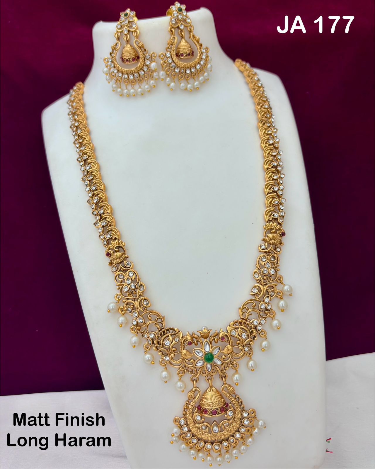 Traditional Matt Finish Long Haram Set