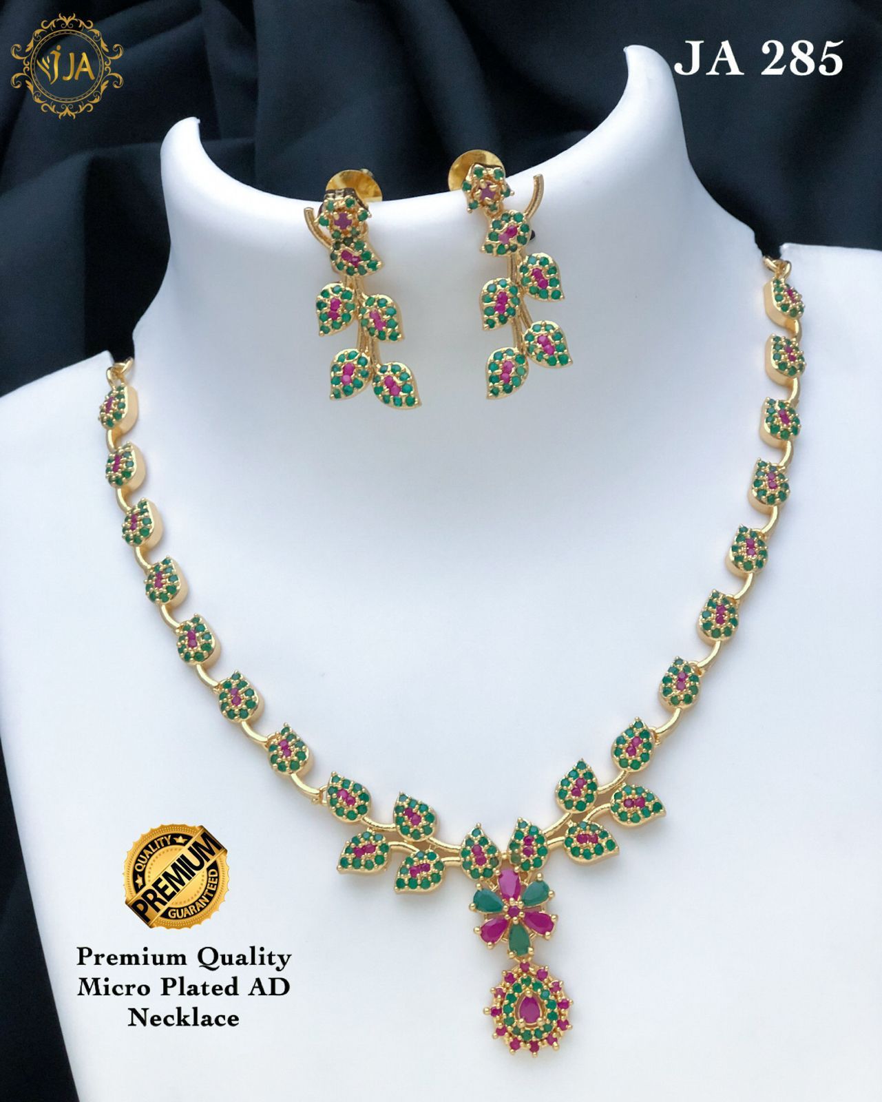 Micro Plated AD Necklace Set