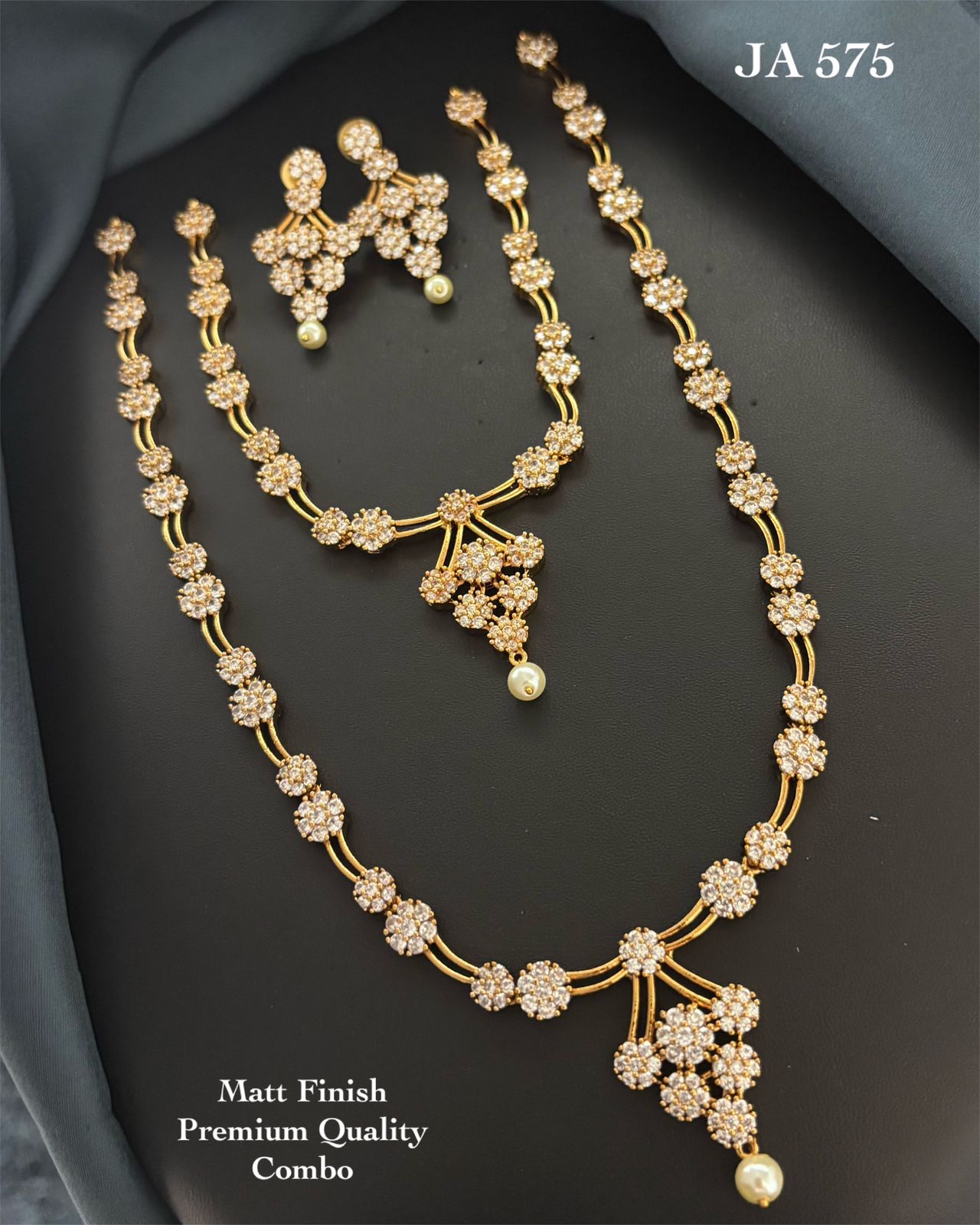 Floral Matt Finish Jewelry Set