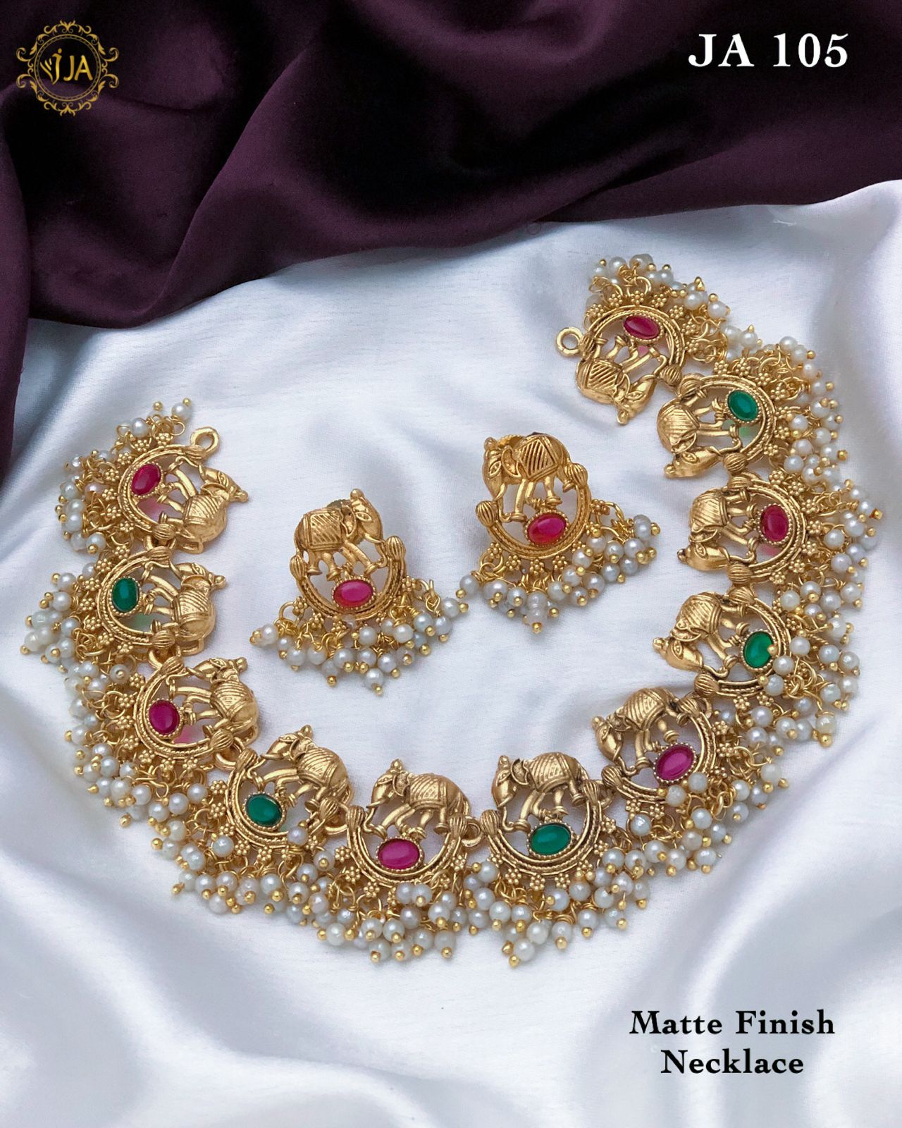 Matte Finish Necklace Set