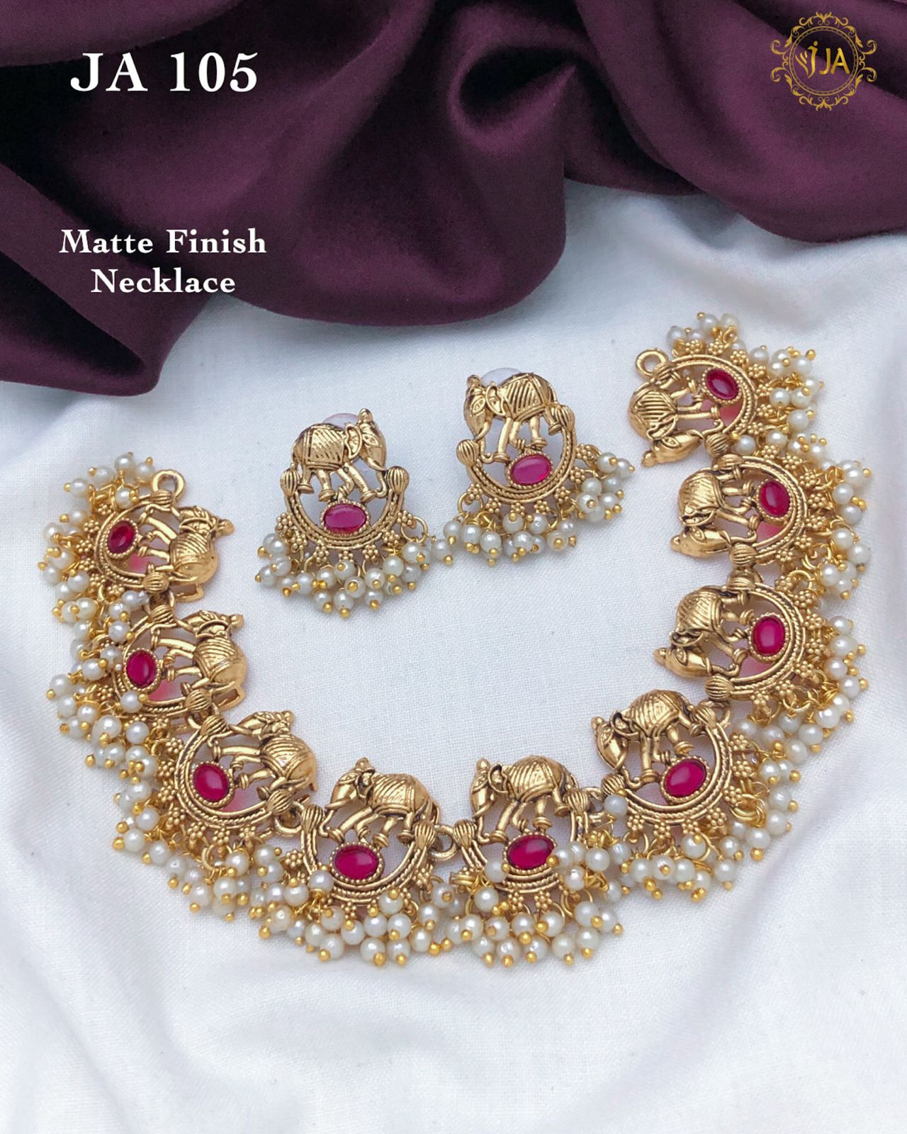 Matte Finish Necklace Set